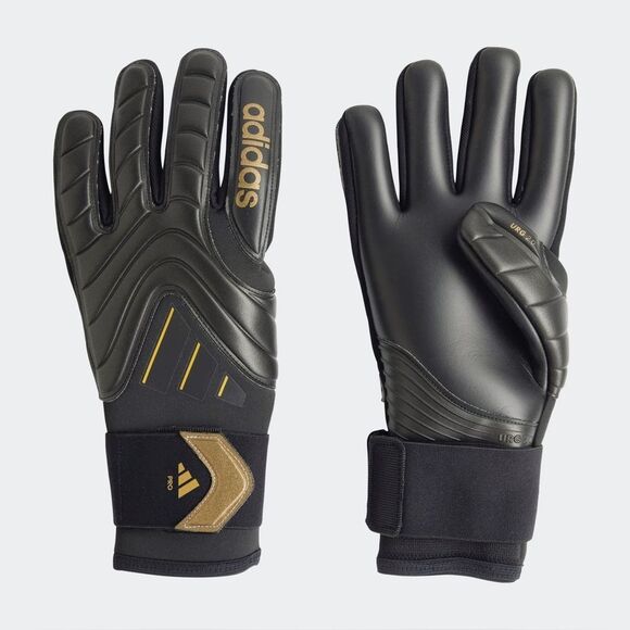Adidas Copa Pro Goalkeeper/Goalie Gloves Black/Gold - Picture 1 of 14